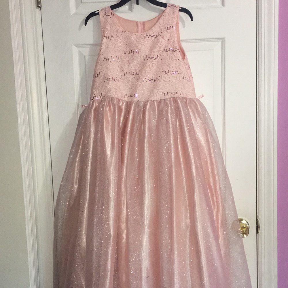 Pink formal girls dress